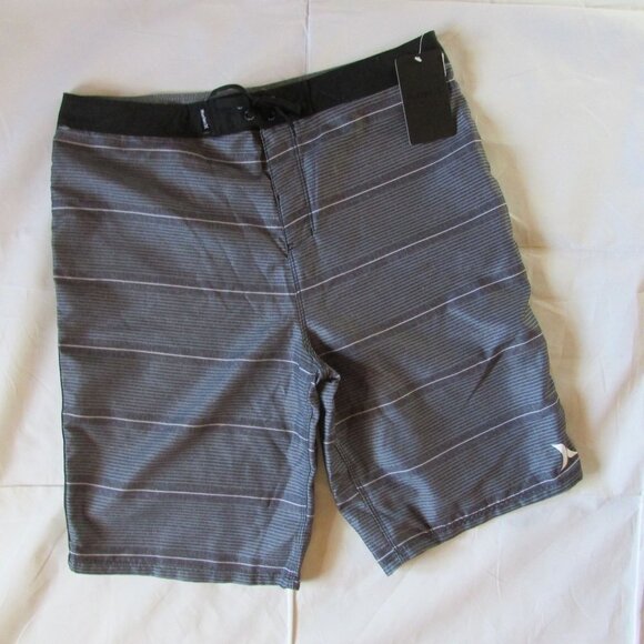 Hurley Other - Hurley Youth Boy's Shoreline Boardshorts Swimming Trunks - Gray Stripe